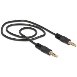 DeLOCK 0.5m 3.5mm M M cavo audio 0,5 m Nero