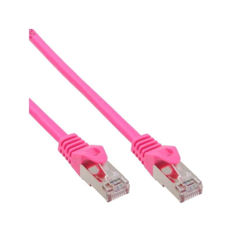 InLine 4043718125807 cavo di rete Rosa 15 m Cat5e SF UTP (S-FTP)