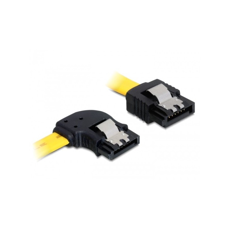 DeLOCK 0.3m SATA M M cavo SATA 0,3 m Giallo