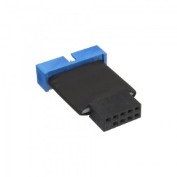 InLine 4043718200160 adattatore per inversione del genere dei cavi USB 2.0 USB 3.0 Nero, Blu