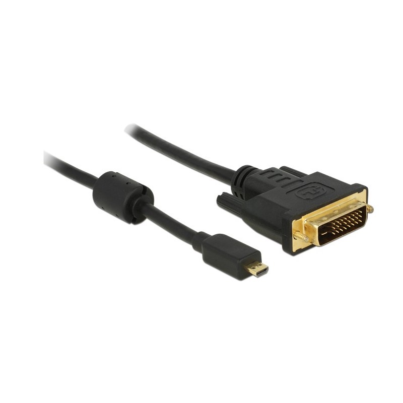 DeLOCK 83586 cavo e adattatore video 2 m Micro-HDMI DVI-D Nero