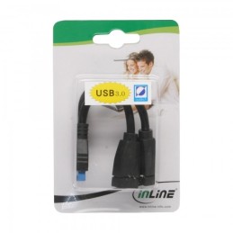 InLine 33445I 2x USB A 19 pin Nero