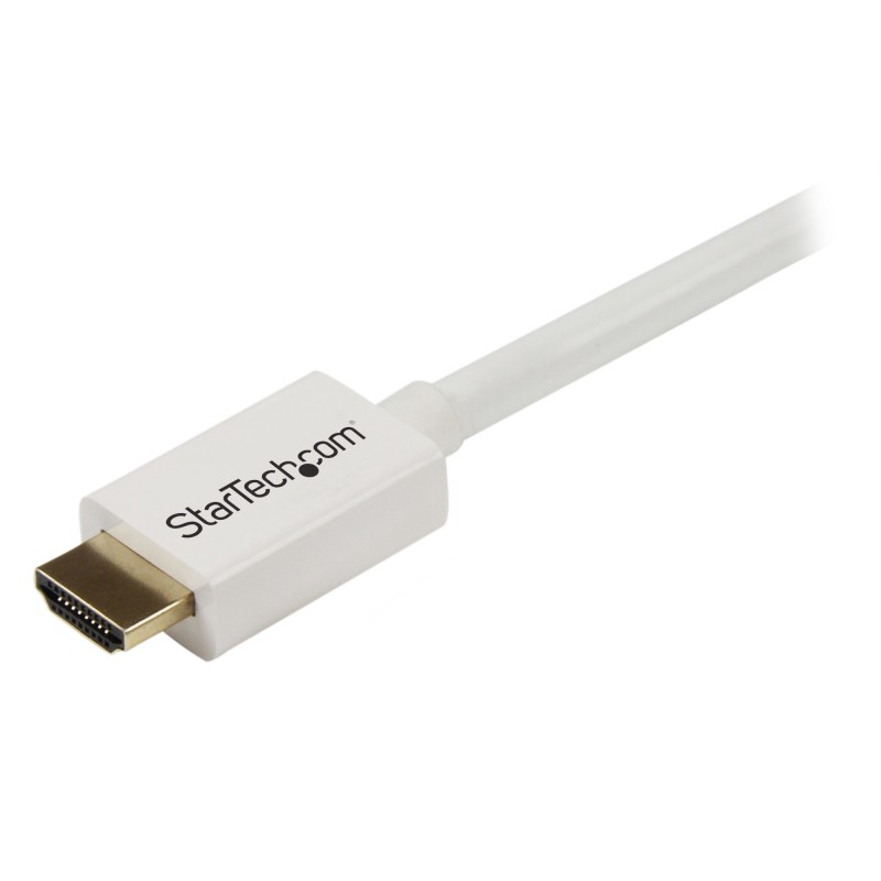 StarTech.com Cavo HDMI ad alta velocità a parete CL3 bianco da 7 m - HDMI a HDMI - M M