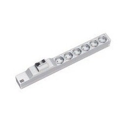 Bachmann 333.411 unità di distribuzione dell'energia (PDU) 6 presa(e) AC 1U Grigio, Argento