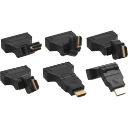 InLine Adattatore HDMI da pannello Tipo A Femmina Femmina, dorato, 4K2K