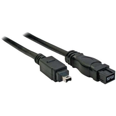 InLine FireWire M-M 1m 9-p 4-p Nero