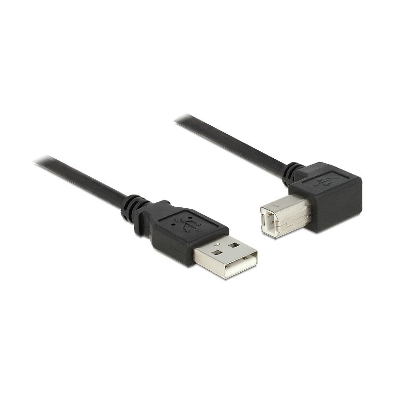 DeLOCK 0.5m, USB 2.0-A   USB 2.0-B cavo USB 0,5 m USB A USB B Nero