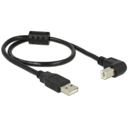 DeLOCK 0.5m, USB 2.0-A   USB 2.0-B cavo USB 0,5 m USB A USB B Nero