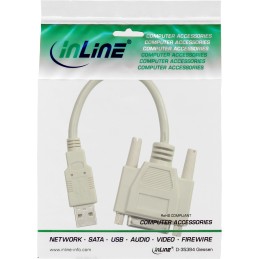 InLine Adattatore USB A maschio   Seriale Sub-D 15pin femmina, cavo 0,2m