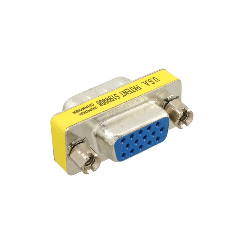 InLine Adattatore VGA Sub-D 15pin maschio   femmina, Mini-Gender-Changer