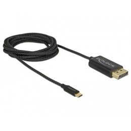 DeLOCK 83710 cavo e adattatore video 2 m USB tipo-C DisplayPort Nero