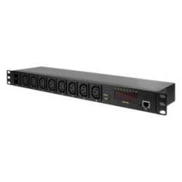 LogiLink PDU8P01 unità di distribuzione dell'energia (PDU) 8 presa(e) AC 1U Nero