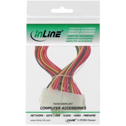 InLine Cavo di alimentazione int. da 24 pin ATX M a 24 pin ATX F, 0,30m