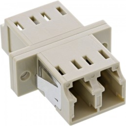 InLine 89989K adattatore di fibra ottica LC LC 1 pz Beige