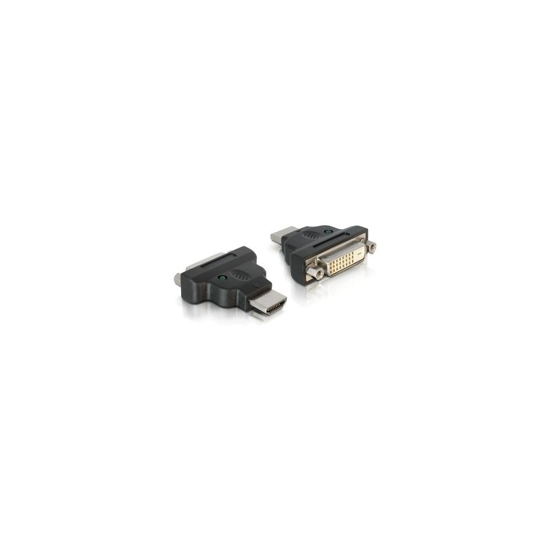 DeLOCK Adapter HDMI   DVI HDMI M DVI 25-pin FM Nero