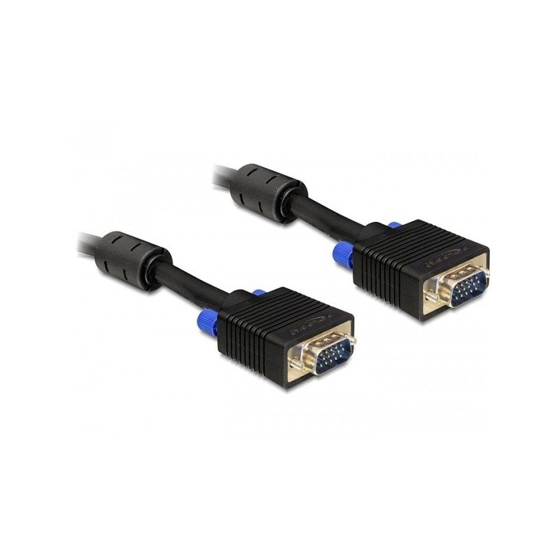 DeLOCK 1m VGA Cable cavo VGA VGA (D-Sub) Nero