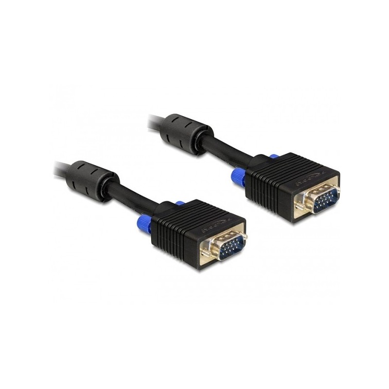 DeLOCK 5m VGA Cable cavo VGA VGA (D-Sub) Nero