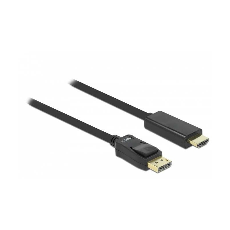 DeLOCK 82435 cavo e adattatore video 3 m HDMI Displayport Nero