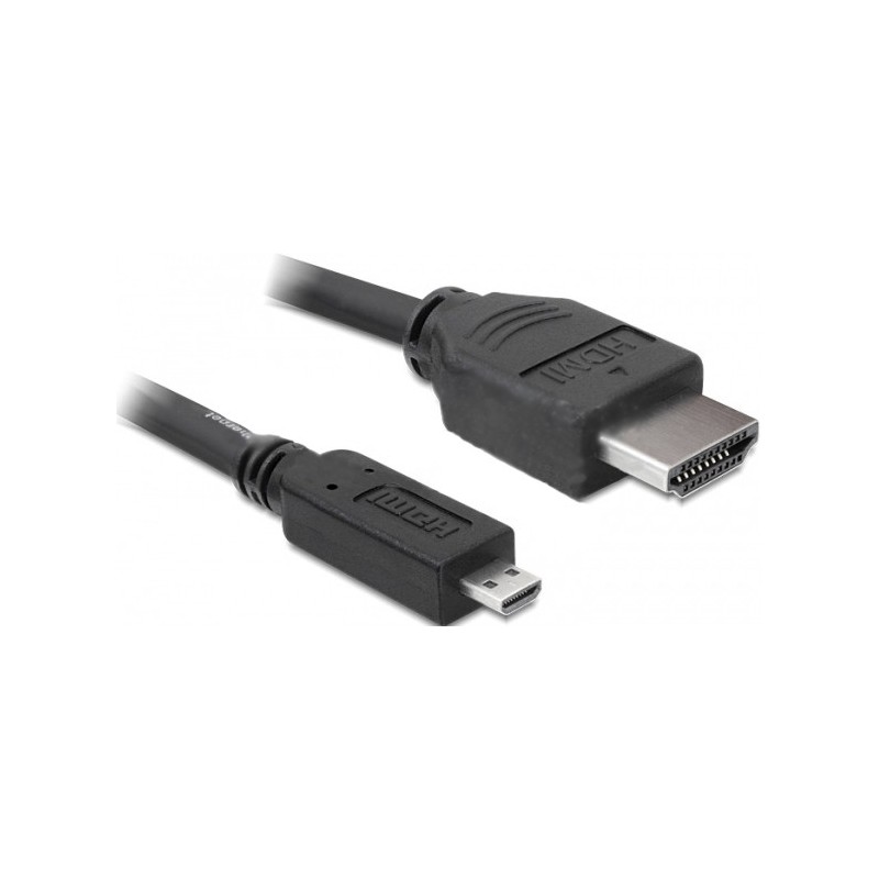 DeLOCK 3m HDMI cavo HDMI HDMI tipo A (Standard) HDMI tipo D (Micro) Nero