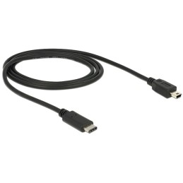 DeLOCK 83603 cavo USB USB 2.0 1 m USB C Mini-USB B Nero