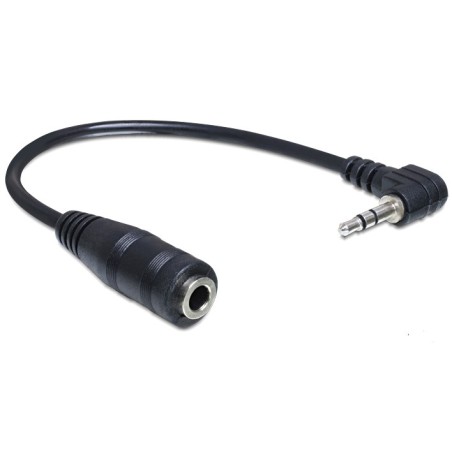 DeLOCK 65397 cavo audio 0,14 m 2.5mm 3.5mm Nero