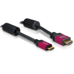 DeLOCK HDMI 1.3b to HDMI Mini Cable 3.0m cavo HDMI 3 m HDMI tipo A (Standard) HDMI Type C (Mini) Nero