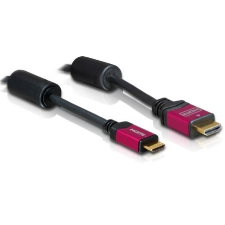 DeLOCK HDMI 1.3b to HDMI Mini Cable 3.0m cavo HDMI 3 m HDMI tipo A (Standard) HDMI Type C (Mini) Nero