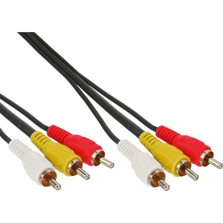 InLine Cavo Audio   Video 3x RCA maschio   maschio, 3m