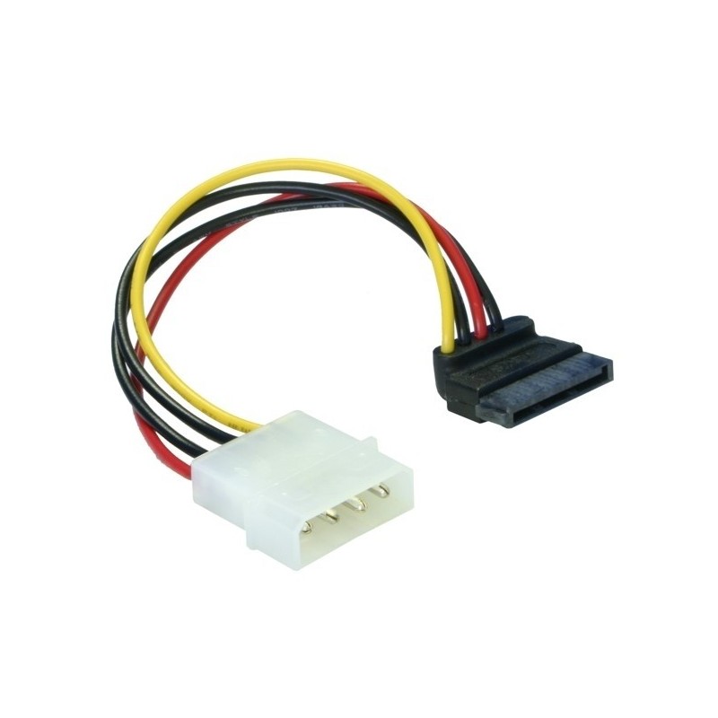 DeLOCK Cable Power SATA HDD  4pin male – angled Multicolore 0,15 m