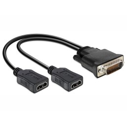 DeLOCK 65280 cavo e adattatore video 0,25 m DMS 2 x HDMI Nero