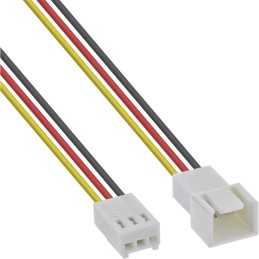 InLine Cavo alimentazione ventole, 3 pin Molex maschio   femmina, 0,3m