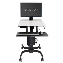 Ergotron WorkFit-C, Single HD Sit-Stand Workstation Nero, Grigio Carrello multimediale