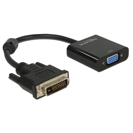 DeLOCK 0.16m DVI-D VGA 0,245 m VGA (D-Sub) Nero