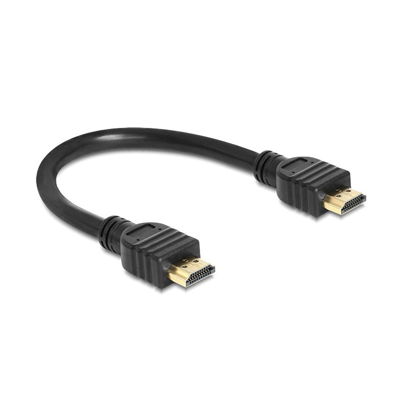 DeLOCK 83352 cavo HDMI 0,25 m HDMI tipo A (Standard) Nero