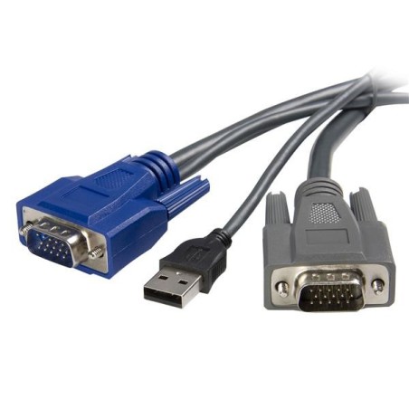 StarTech.com Cavo KVM ultra-sottile VGA USB 2 in 1 3 m