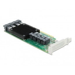 DeLOCK Scheda PCI Express x16 per 8 x interna NVMe SFF-8643 - Fattore di forma a basso profilo