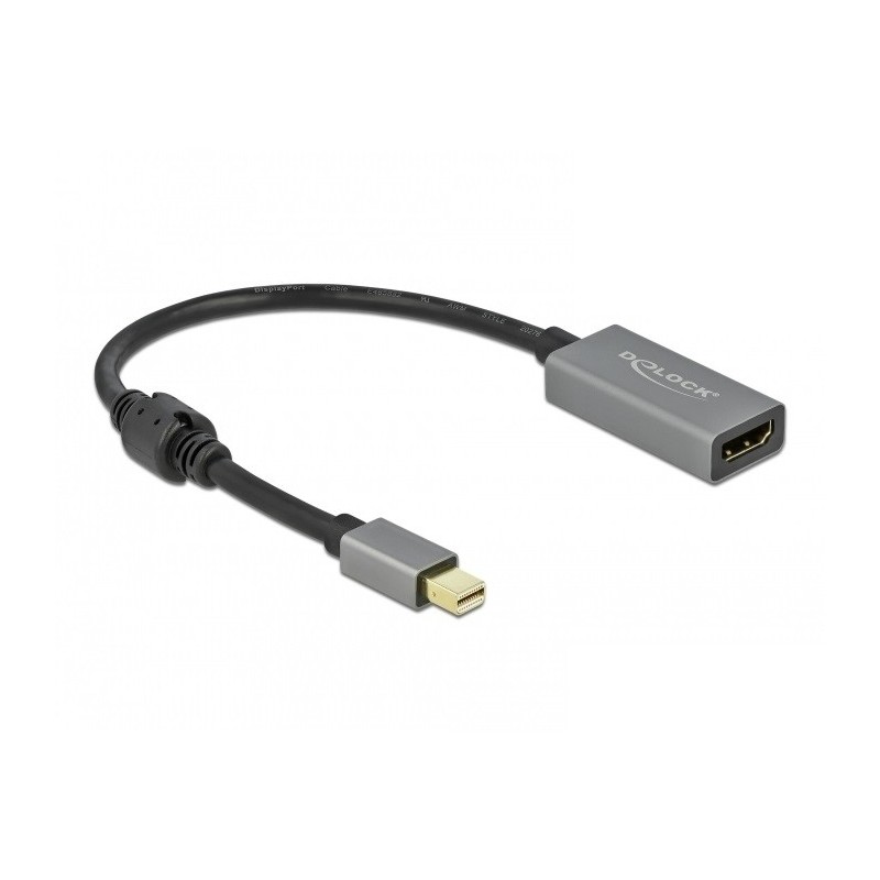 DeLOCK mini DisplayPort attivo da 1.4 per HDMI Adattatore 4K 60 Hz (HDR)