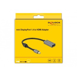 DeLOCK mini DisplayPort attivo da 1.4 per HDMI Adattatore 4K 60 Hz (HDR)