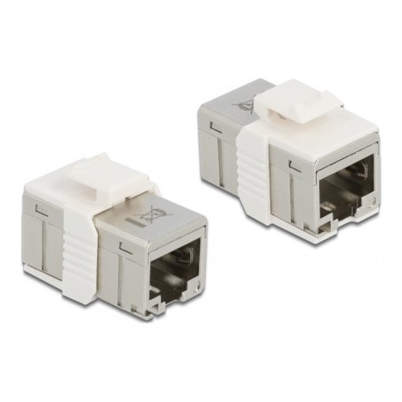 DeLOCK Adattatore RJ45 femmina per RJ45 femmina Cat.6A metallo