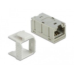 DeLOCK Adattatore RJ45 femmina per RJ45 femmina Cat.6A metallo