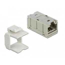 DeLOCK Adattatore RJ45 femmina per RJ45 femmina Cat.6A metallo