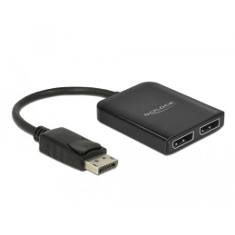 DeLOCK Splitter DisplayPort 1.4 1 x DisplayPort a 2 x DisplayPort MST