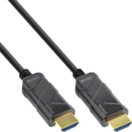 InLine Cavo HDMI AOC, Ultra High Speed HDMI Cable, 8K4K, nero, 25m