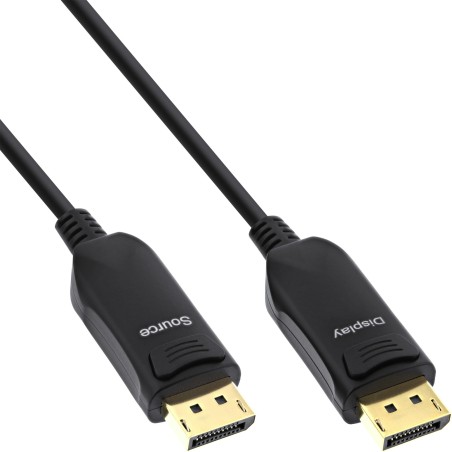 InLine Cavo DisplayPort 1.4 AOC, 8K4K, nero, 50m