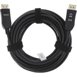 InLine Cavo DisplayPort 1.4 AOC, 8K4K, nero, 50m