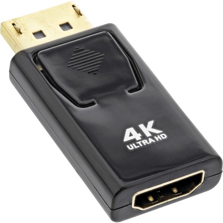 InLine Converter DisplayPort maschio a HDMI femmina, 4K 60Hz, con audio