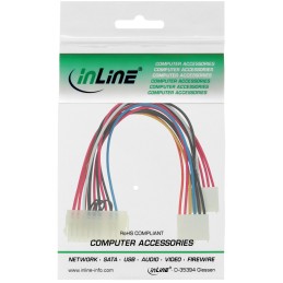 InLine Cavo di alimentazione int. da 20pin ATX M a 12+12pin P8 P9 AT M, 0,20m