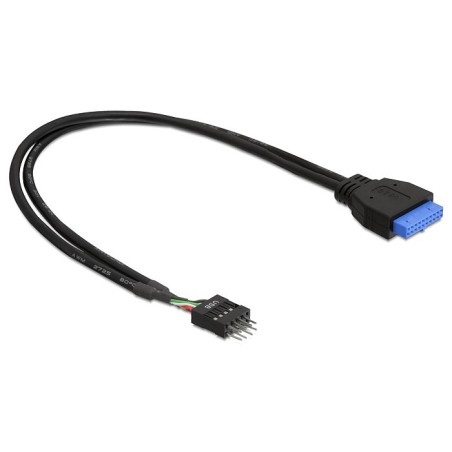 DeLOCK USB 3.0 19 pin - USB 2.0 8 pin 60cm Nero