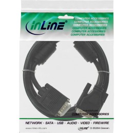 InLine Cavo DVI-A 12+5 maschio a VGA 15pin HD maschio, 3m, Analogico, nero