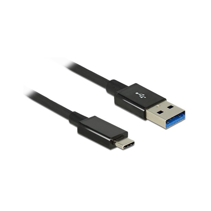 DeLOCK 1m USB 3.1 Gen 2 Type-C Type-A cavo USB USB 3.2 Gen 2 (3.1 Gen 2) USB A USB C Nero